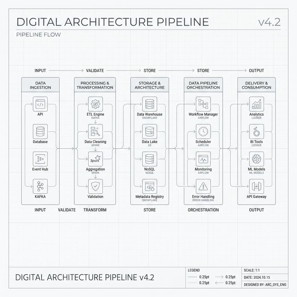 Minimalist UI data pipeline